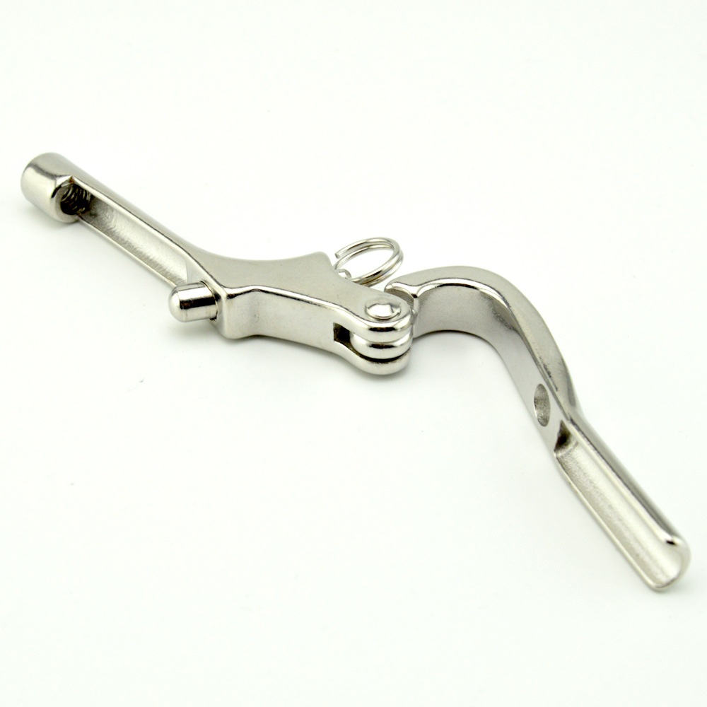 Openable Slide Hooks Shackle Stainless Steel Quick Release Hand Rail Guardrails 4 inch large - Image 3