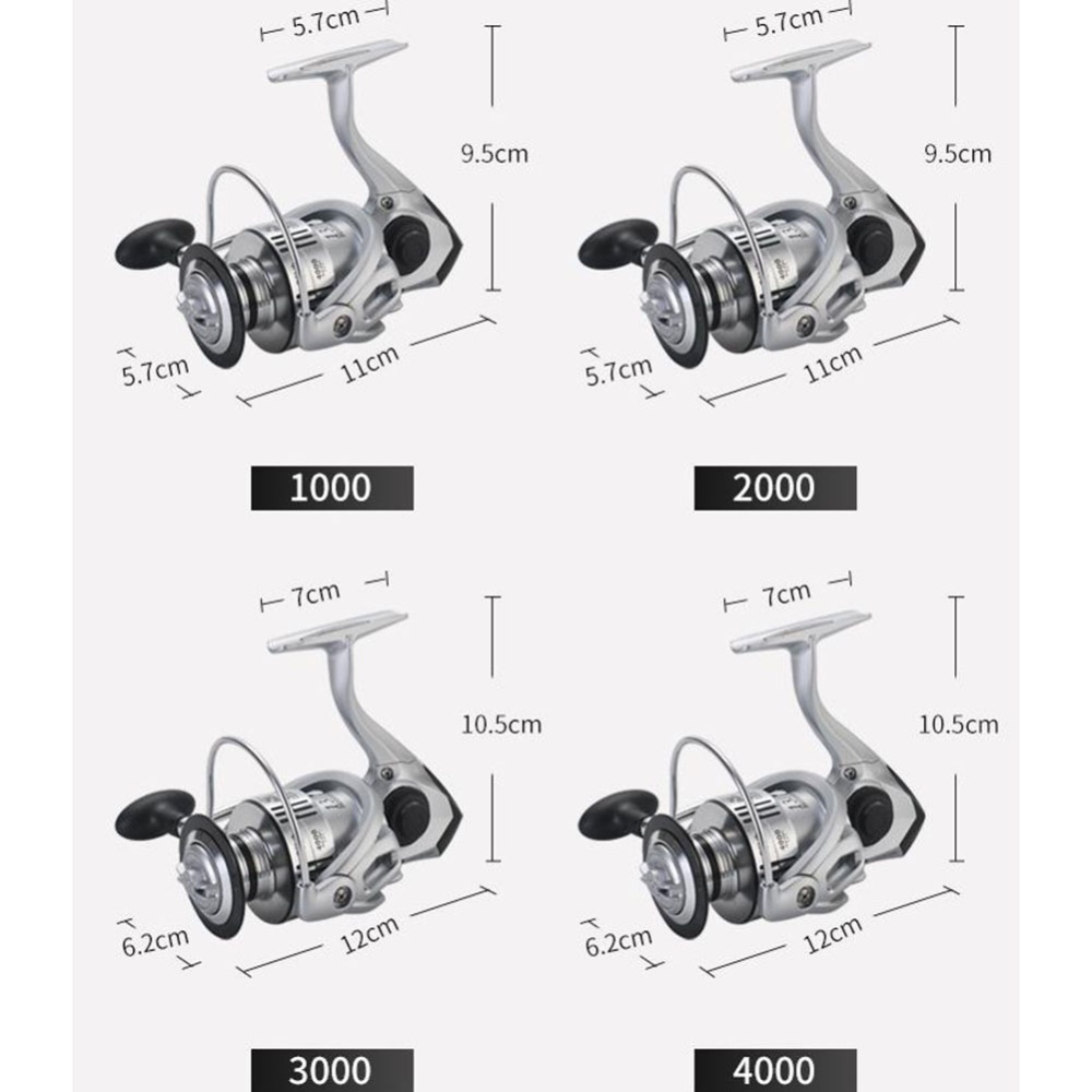 Fishing Reel Spinning Full Metal Anti-corrosion 14BB Lure Sea ZEUS5000 - Image 3