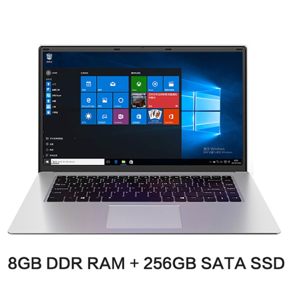 15.6 Inch Laptop Intel J3455 Quad Core 8gb Ram 128gb 256gb 512gb Ssd Notebook Ultrabook Ips 1920x1080 Netbook 512G BU plug - Image 2