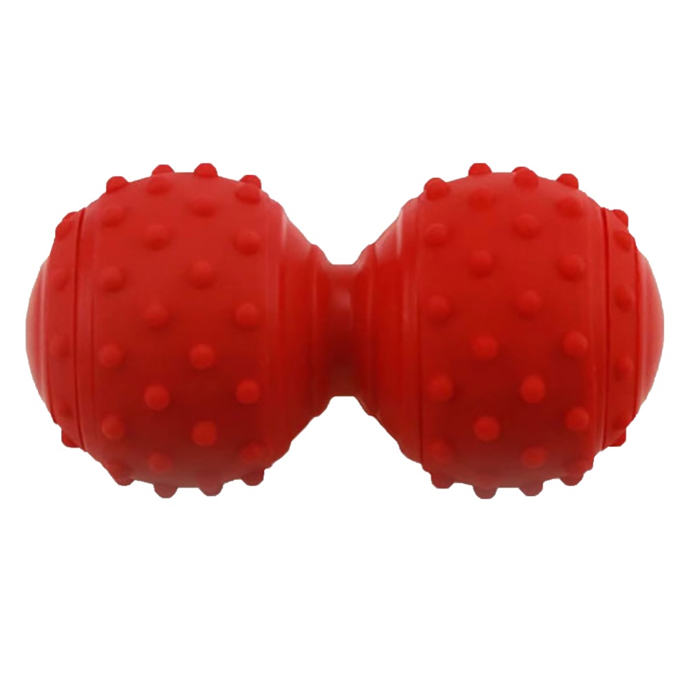 Convex Silicone Massage Ball Yoga Roller Body Massager Back Trigger Pain Reliever red - Image 3