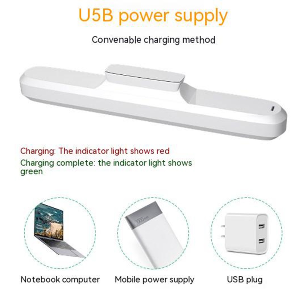 Led Reading Lamps Usb Rechargeable Adjustable Brightness Stepless Dimming Touch Sensor Night Lights [white touch] Charging type - Image 2