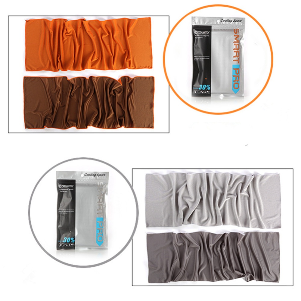 Cooling Towel Super Absorbent for Sports gray_30*100 - Image 2