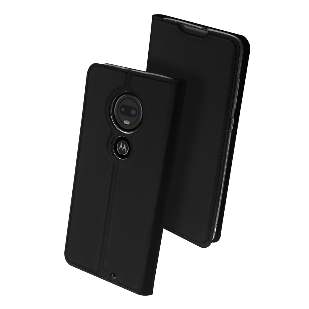 DUX DUCIS for MOTO G7 Magnetic Attraction Shockproof Full Protective Case with Bracket Card Slot black_MOTO - Image 3