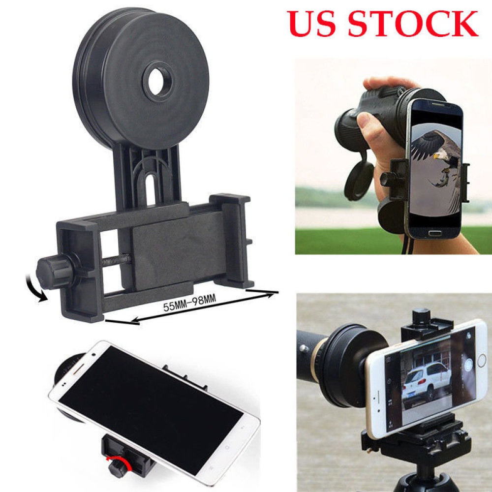 Multifunction Universal Cell Phone Camera Adapter for Mount Binocular Spotting Scope Telescope black - Image 3