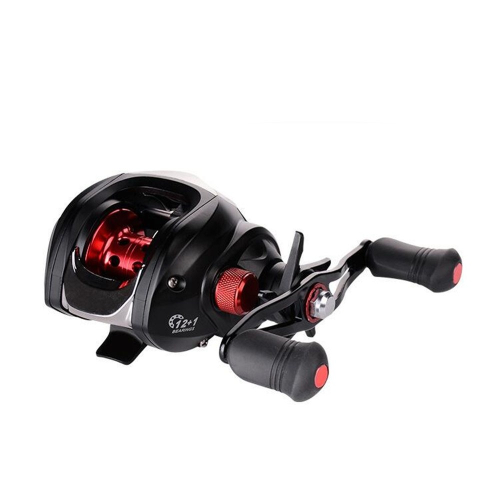 Baitcasting Reel Magnetic Brake 17+1 Axis Anti-explosion Wire Adjustable Full Metal Casting Fishing Wheel black left hand - Image 2