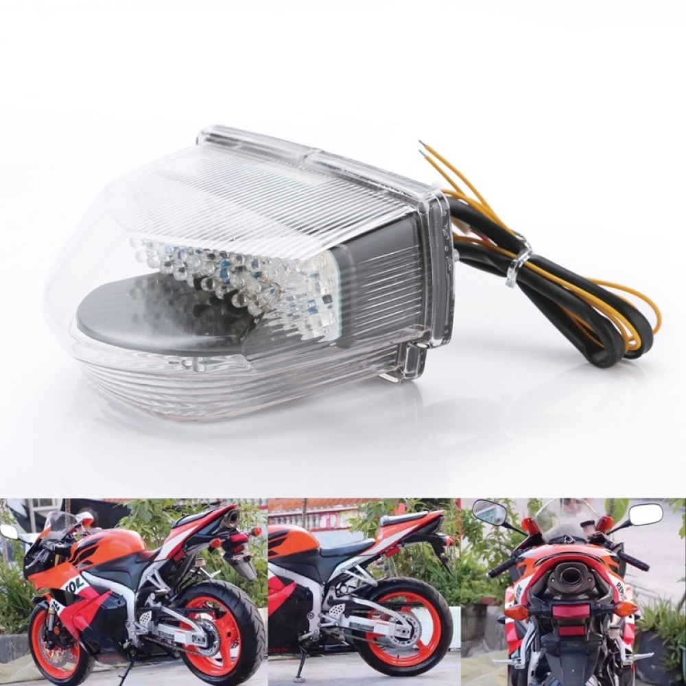 Motorcycle Led Taillights Turn Signal Lamp Stop For 7-12 years Honda CBR600RR R5 black - Image 2