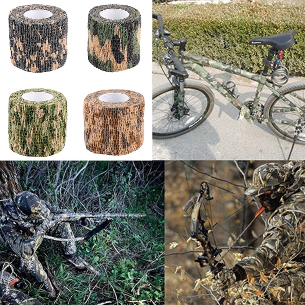 Outdoor Camouflage Tape Retaining Plastic Retractable Non-woven Jungle camouflage - Image 3