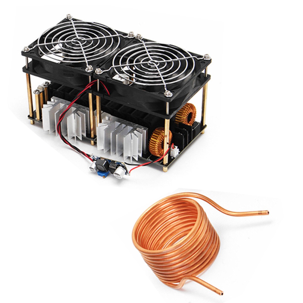 1800W/2500W ZVS Induction Heater Heating Machine PCB Board Module Flyback Driver Cooling Fan Interface+ Coil 1800W - Image 2