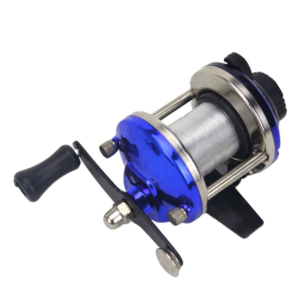 Fishing Reel Mini Metal Bait Casting Spinning Boat Ice with Line Red ice wheel - Image 2