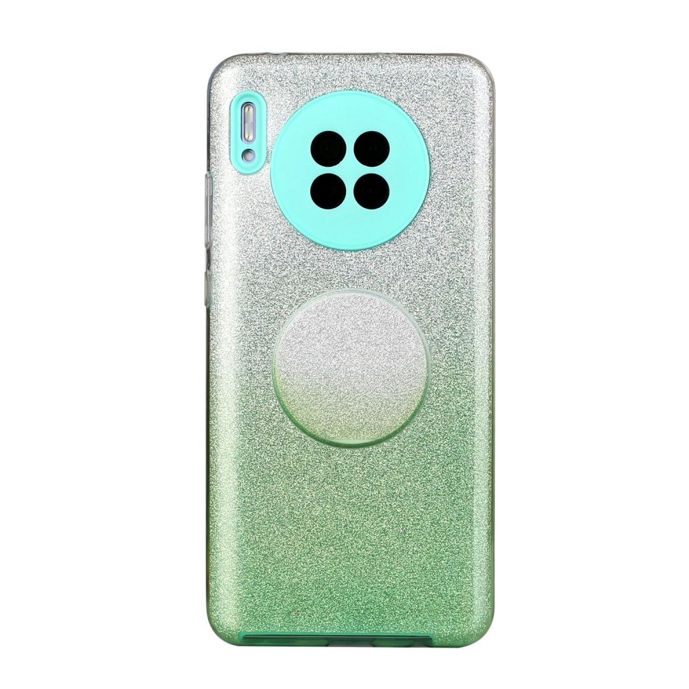 For HUAWEI Mate 30/Nova 5I pro/Mate 30 Pro/PSmart /Y5P/Y6P 2020 Phone Case Gradient Color Glitter Powder Cover with Airbag Bracket green - Image 3