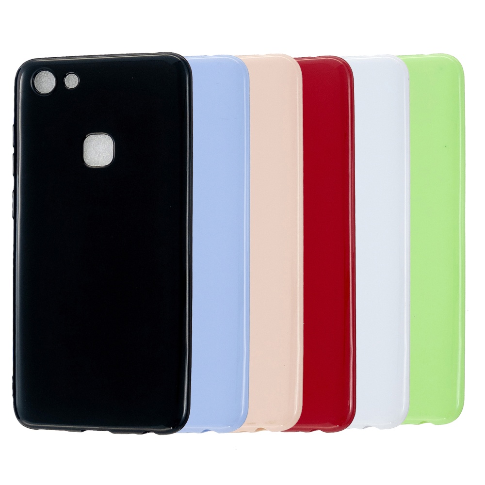 For VIVO Y75/Y79 Cellphone Case Glossy TPU Phone Shell Smartphone Soft Cover Heavy Duty Protection Fluorescent green - Image 3