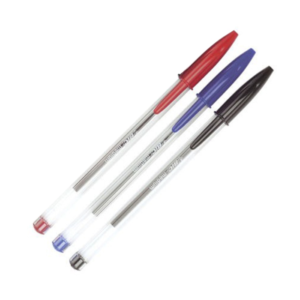 50pcs 1.0mm Medium Ballpoint Pens Ball Point Biros Red / Blue Black red_1.0MM - Image 3