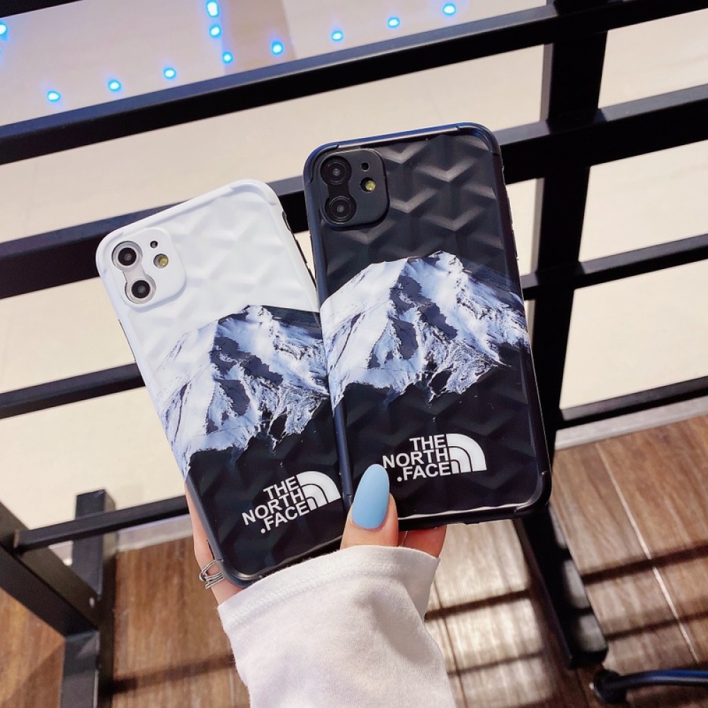 For Iphone 11 Mobile Phone Cover Tpu Y-shaped 3d Stereo Soft Protective Case Black North Snow Mountain - Image 3