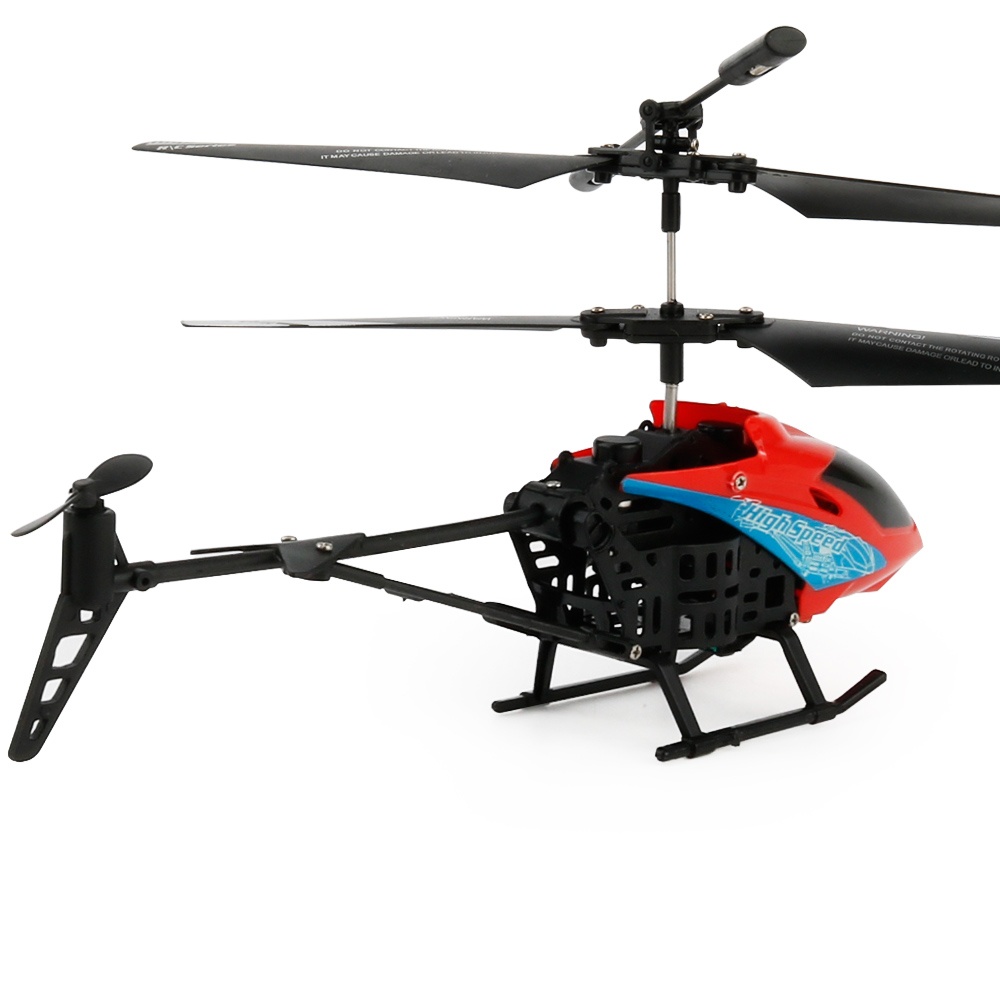 Mini Infrared Remote-controlled Aircraft Model with Gyroscopes 2 Channels Children Helicopter Toy red - Image 3