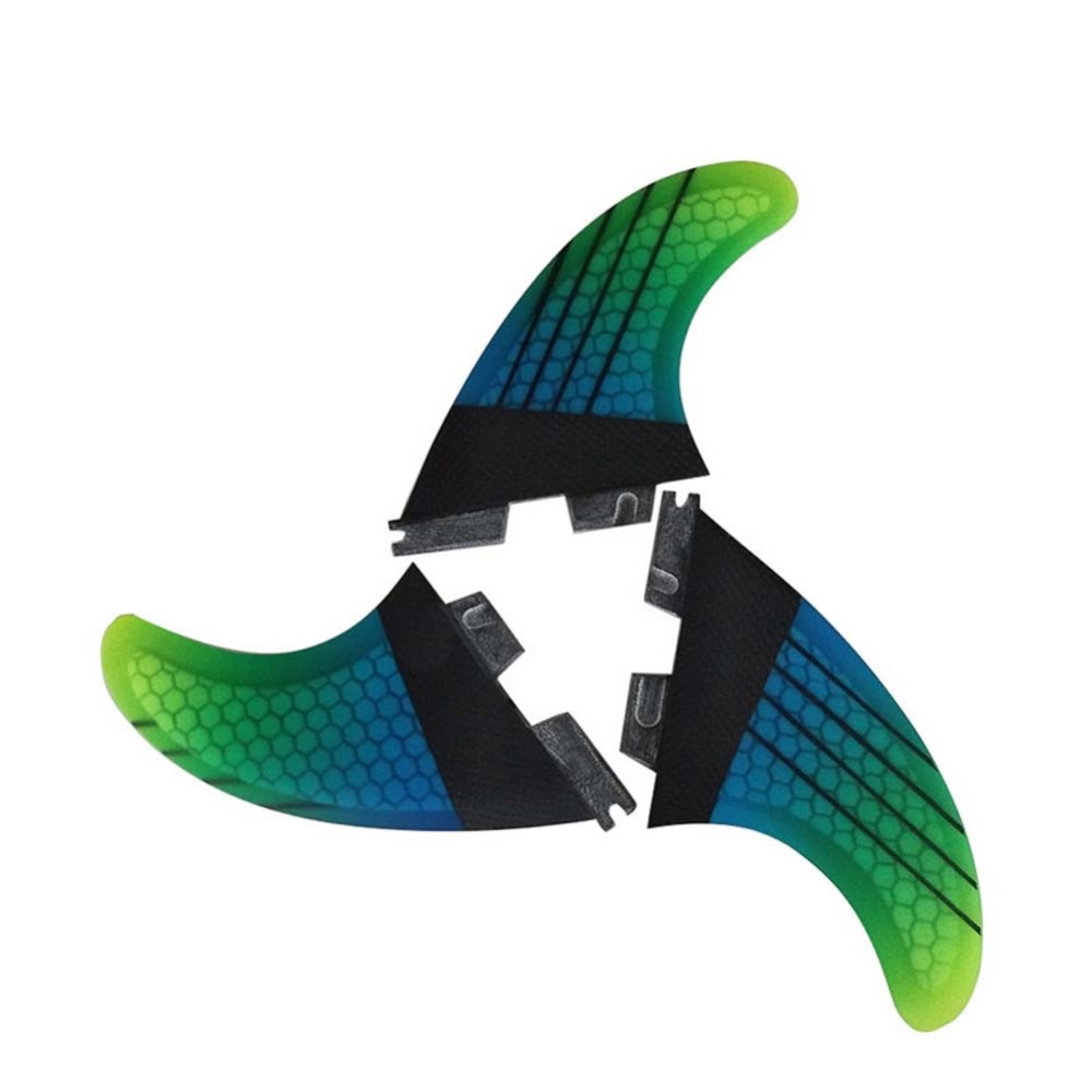 FCS2 Surfboard Tail Fin Gradient Ramp Fins Blue-green gradient_G5 - Image 2