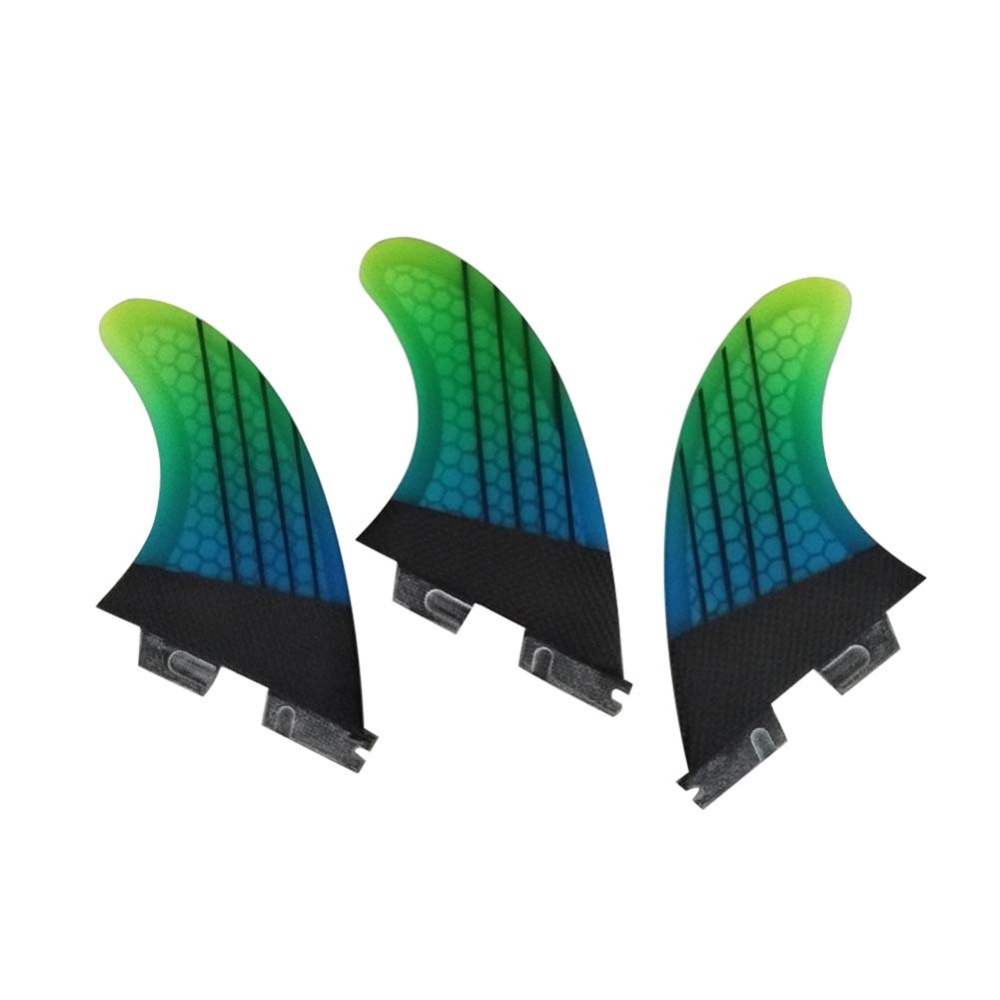 FCS2 Surfboard Tail Fin Gradient Ramp Fins Blue-green gradient_G5 - Image 3