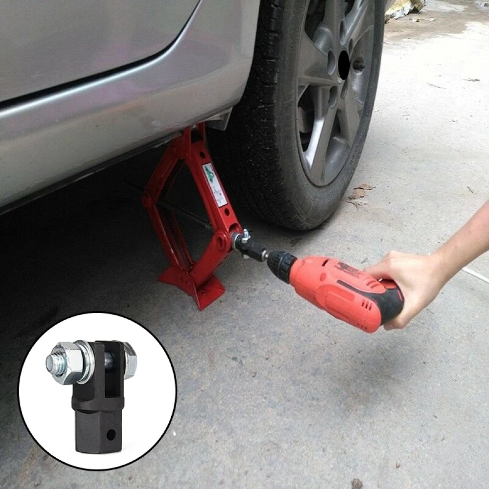 Scissor Jack Adaptor 1/2 Inch For Use With Drive Or Impact Wrench Tools As picture show - Image 2