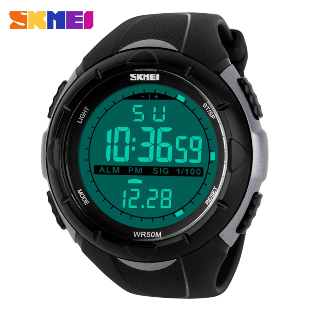 SKMEI Men Watch Classic Popular Waterproof Fashion Sports Multifunctional Electronic Titanium - Image 3