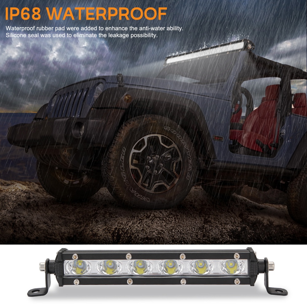 8inch Led Light Bar Super Thin Working Net for Car SUV 8 inches - Image 3