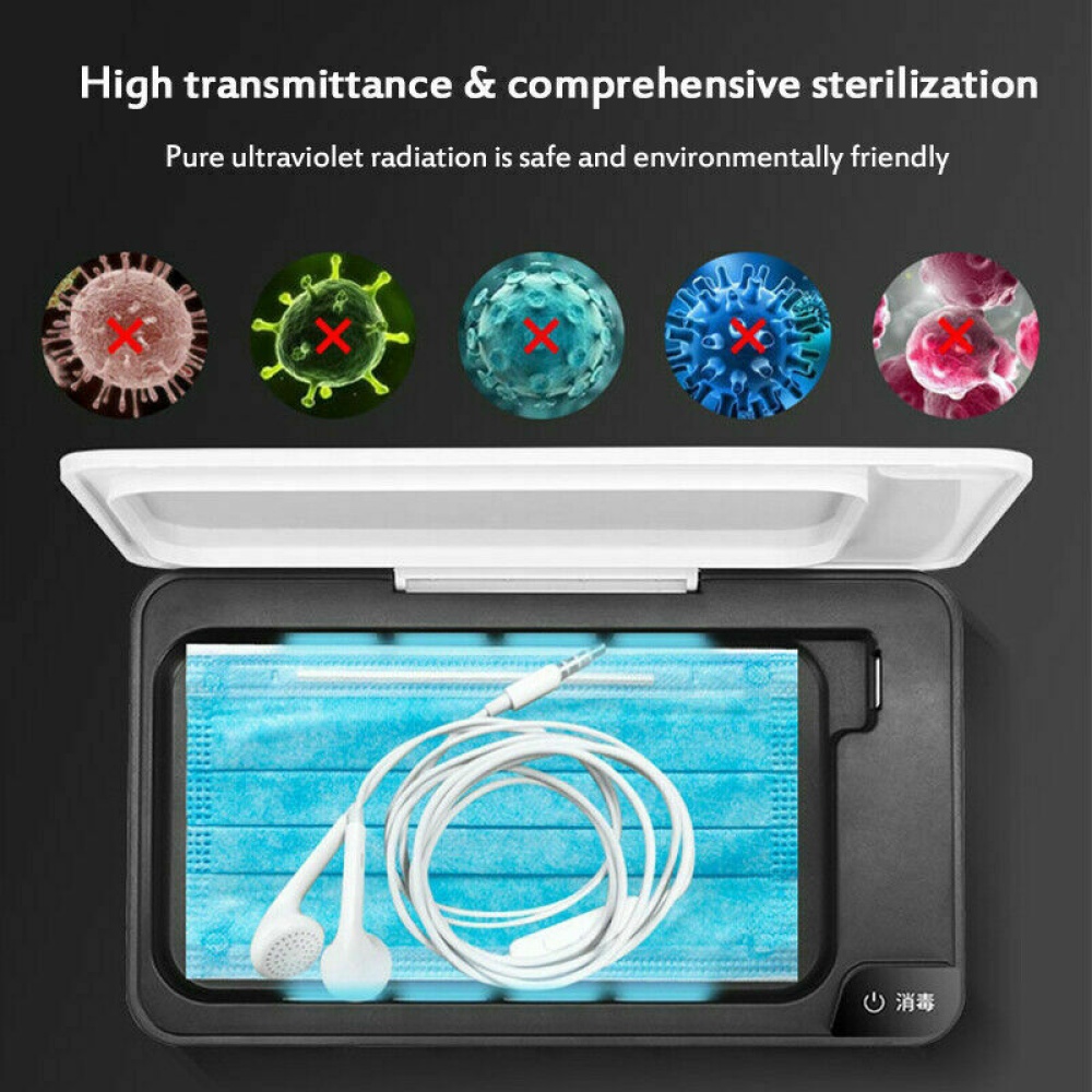 Charger Multifunction Mobile Phone Ultraviolet Sterilizer Wireless Cleaner Jewelry A02 wireless charging - Image 3