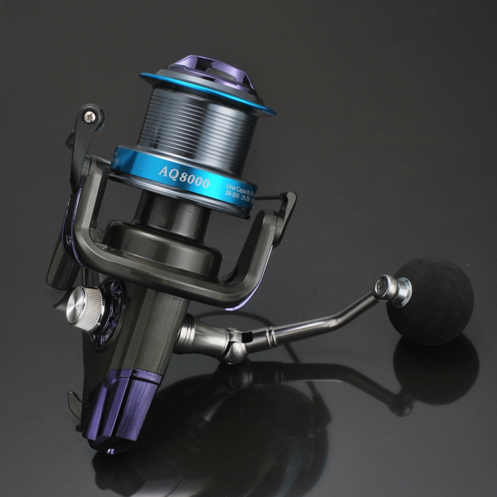 Long Shot Large Wire Cup Fishing Wheel 12+1 Reel AQ9000 blue - Image 3