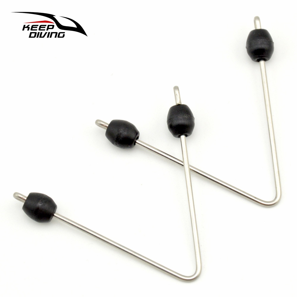 2pcs/set Stainless Steel Spearfishing Spear Wishbone Latex Tube V-shape Connector Accessory 2 pcs - Image 3