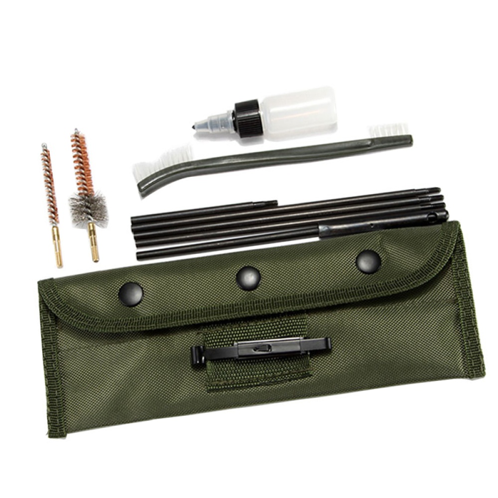 11pcs/set Gun Cleaning Derusting Accessories Kit Full Set Clean Brush for .22 Cal 5.56mm Rifles - Image 2