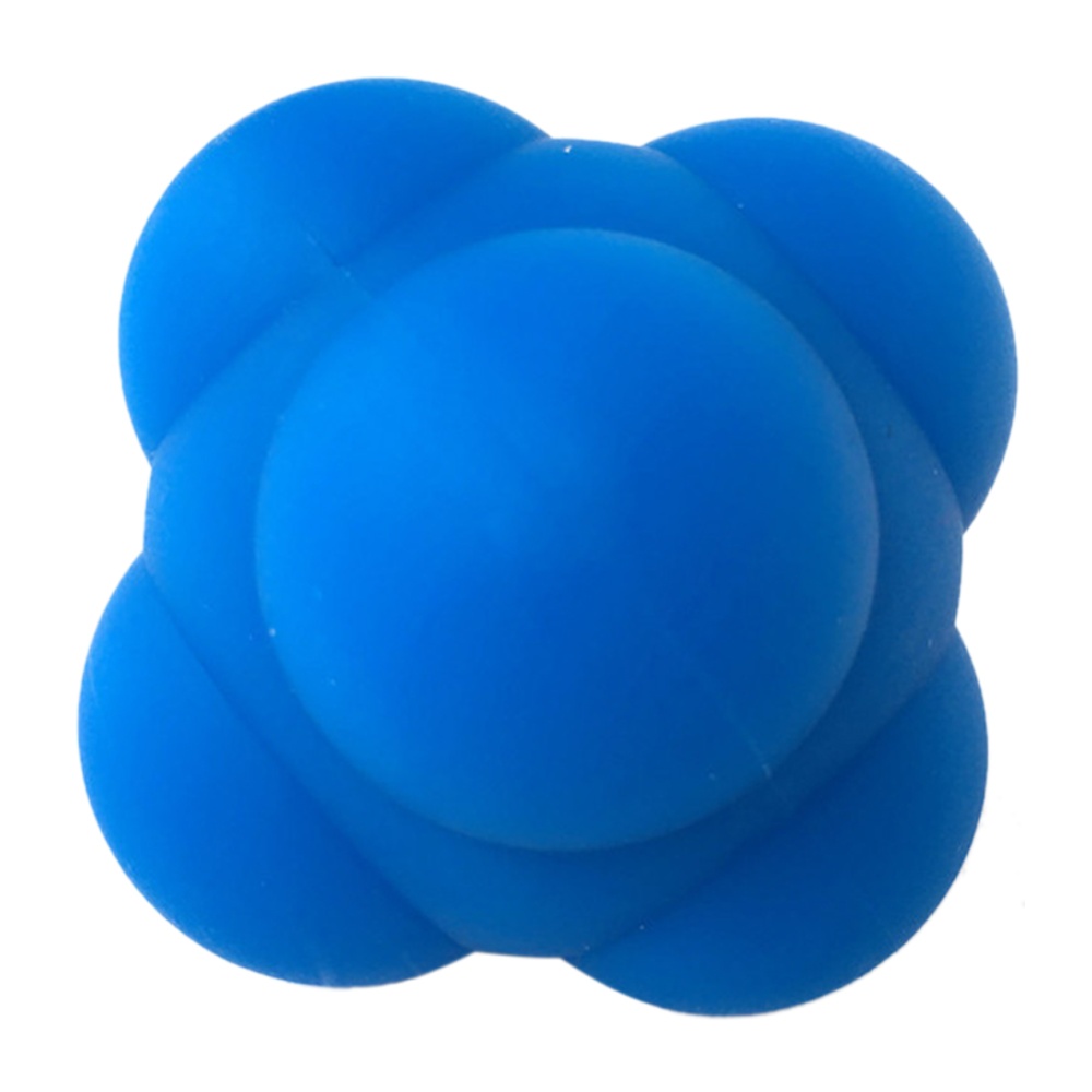 Silicone Hexagonal Reaction Ball Agility Coordination Reflex Exercise Sports Fitness Training blue - Image 2