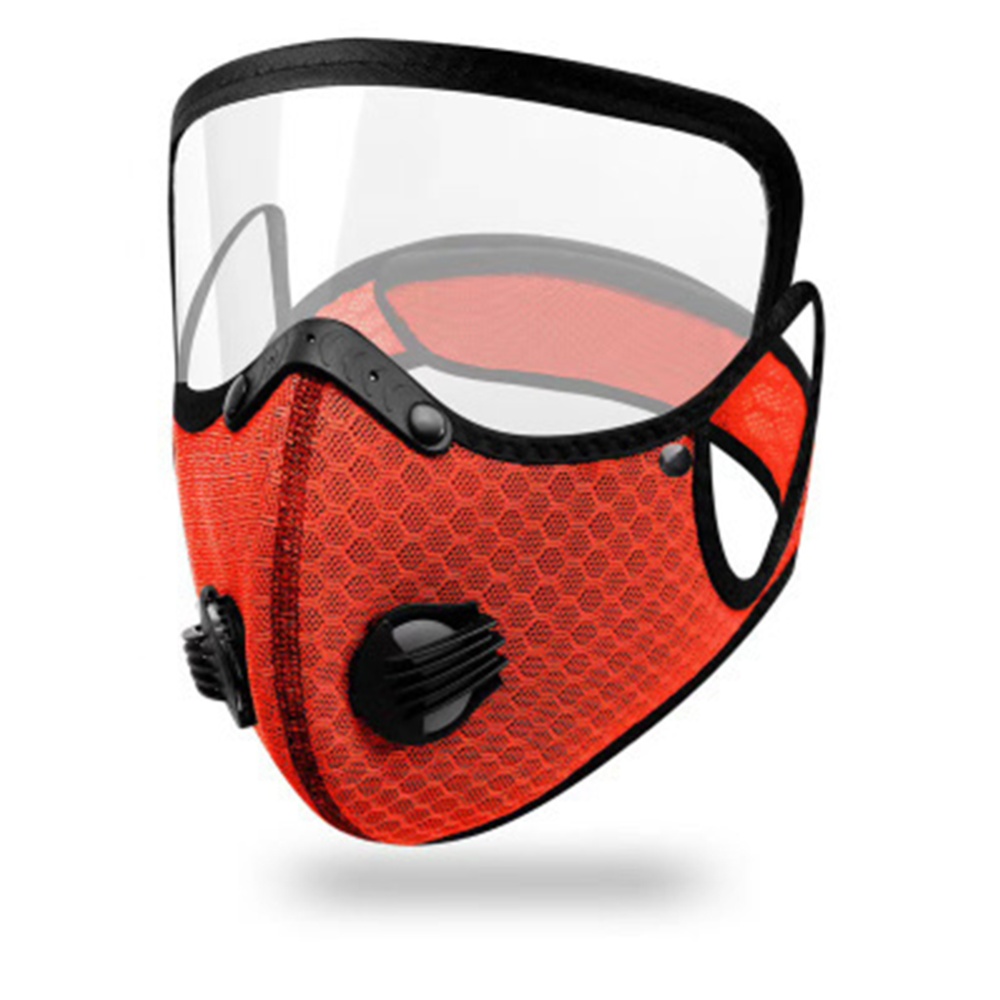 Cycling Face Mask Goggles Outdoor Anti-fog Dust-proof Breathable Black (with eye mask) - Image 3