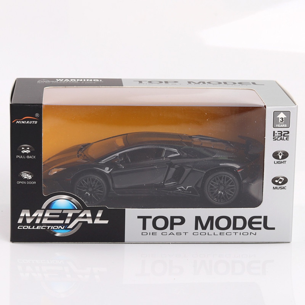 Alloy Racing Car Model with Light Sound 3 Open Doors Toy Gift for Kids white - Image 3