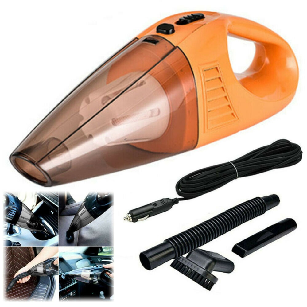 Car Vacuum Cleaner High-power Portable Handheld Wet Dry Dual-use Dust Removal Device orange - Image 3