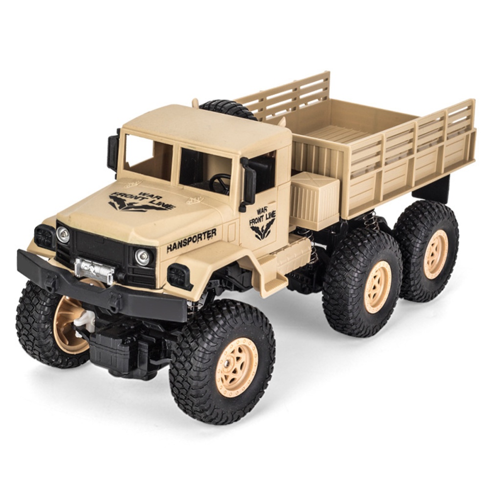 Q68 1:18 Remote Control Truck Simulation 4wd Military Off-road Vehicle Model Toys Yellow No.7 - Image 2