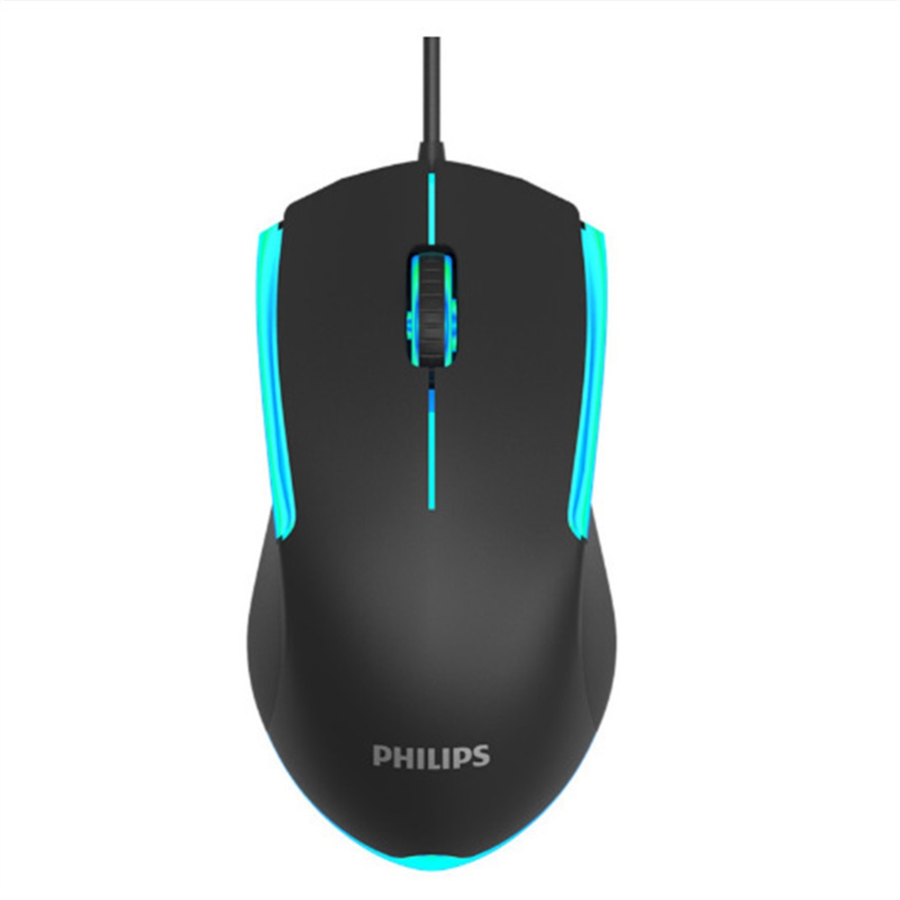 PHILIPS Spk9314 Wired Rgb Gaming Mouse Luminous Controller for Notebook Desktop Computer Black - Image 2