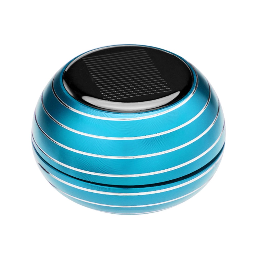 Solar Power Rotating Car Air Freshener Fragrance Dispenser Aromatherapy Diffuser Interior Ornament Blue 7237 - Image 3