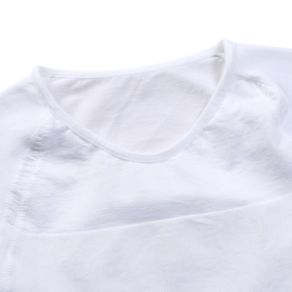 RAIFU International Tv Men Body Shaping Clothes High Elastic Sports Short Sleeve T-shirt White M - Image 3