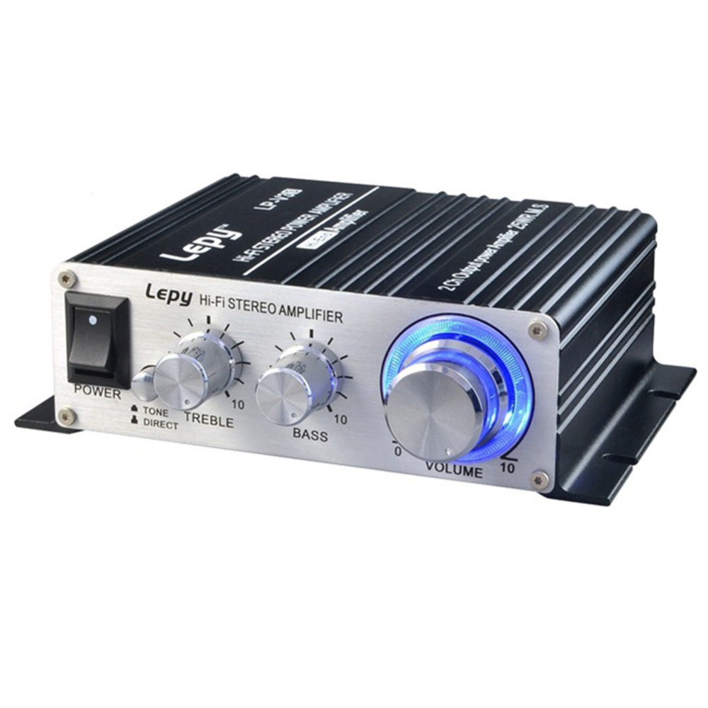 V3 Digital Hi-Fi Stereo Audio Power Amplifier 12V 25W For iPhone PC/Car MP3 black_Lepy - Image 3