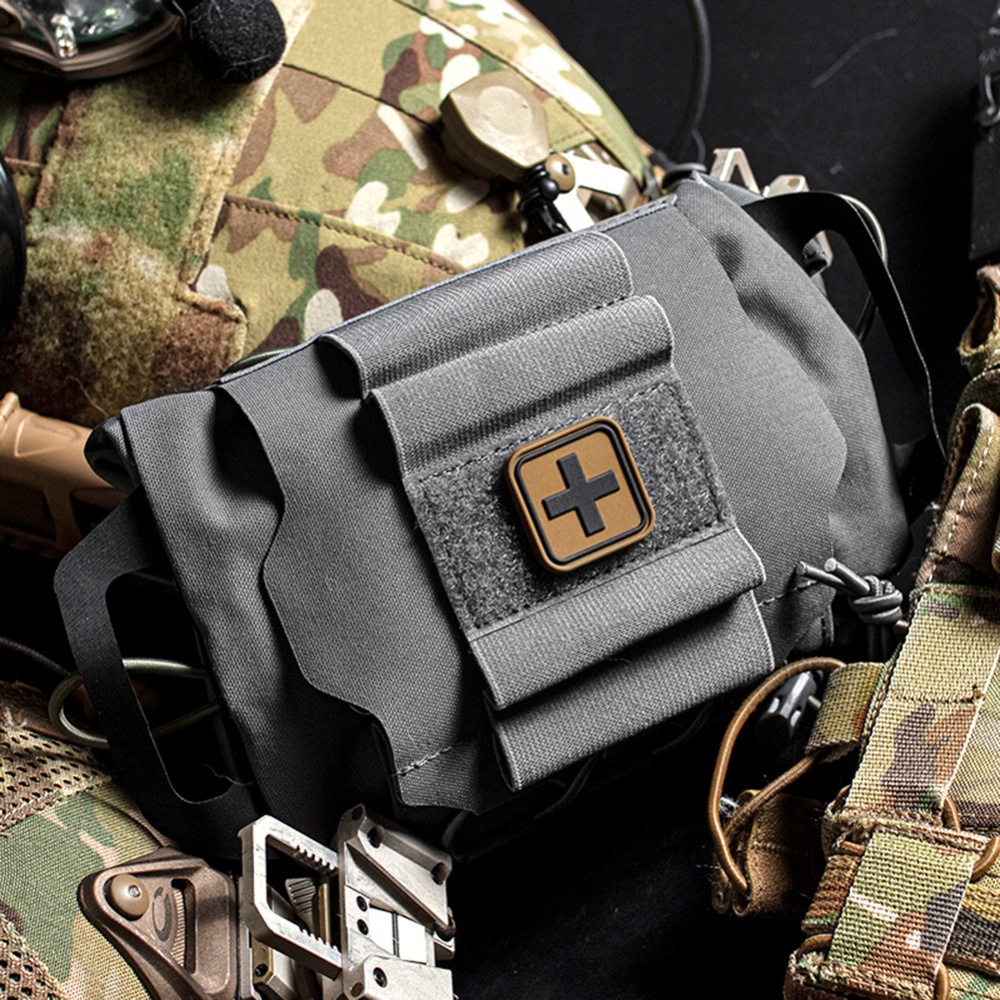 Tactical Pouch Detachable Outdoor Liner Rapid Deployment Medical First Aid Bag Black - Image 3