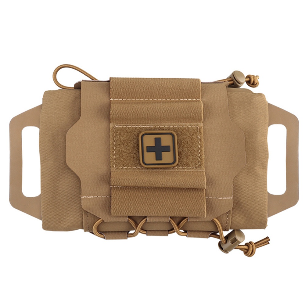 Tactical Pouch Detachable Outdoor Liner Rapid Deployment Medical First Aid Bag Brown - Image 3