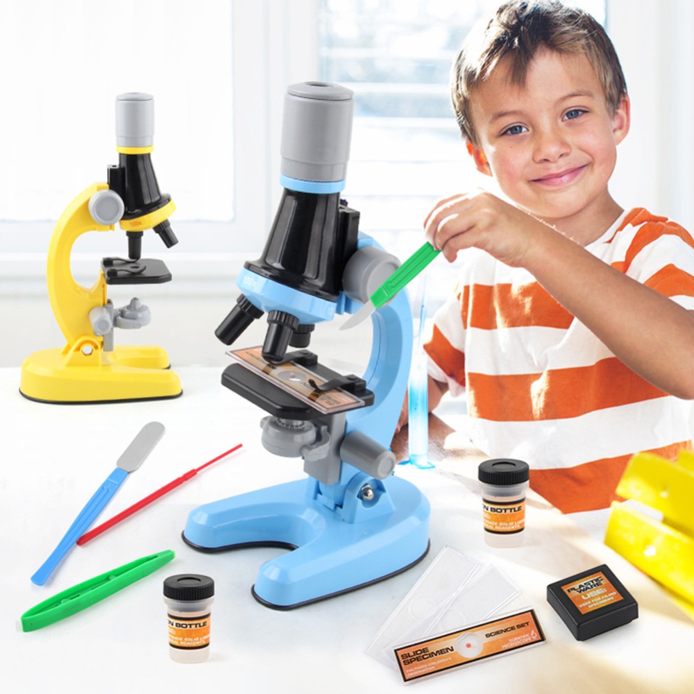 Children's High-definition Microscope Science Experiment Toy blue - Image 2