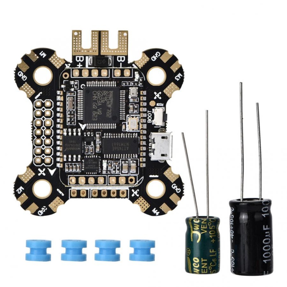 JHEMCU F722 Betaflight F7 Flight Controller 2-6S OSD 5V/2A BEC Current with 25V/1000uF Capacitor 30x30mm 12.8g for RC Part default - Image 3