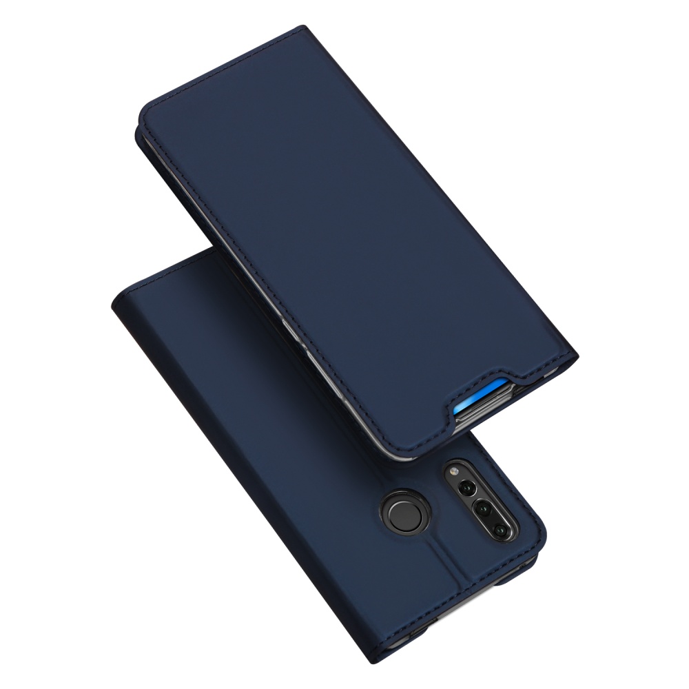 DUX DUCIS for HUAWEI Y9 Prime 2019 Solid Color Magnetic Attraction Leather Protective Phone Case with Card Slot Bracket black - Image 3