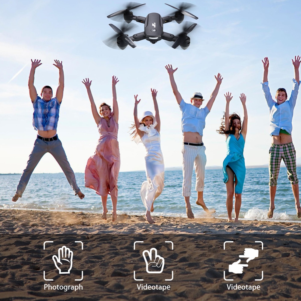 RCTOWN Mini Drone 720P HD Camera Foldable Black - Image 3