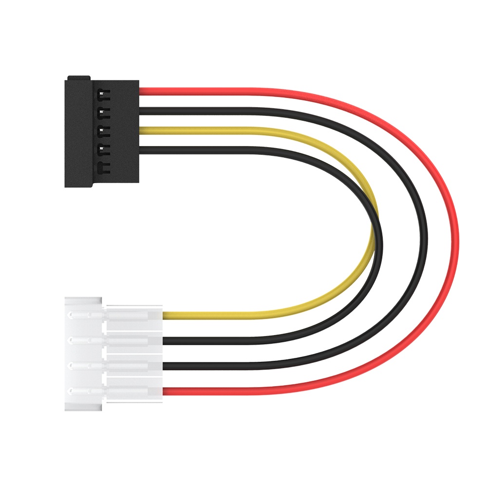 ATA SATA Power Adapter Converter Cable 4Pin IDE to 15Pin Serial Y Hot Splitter Hard Disk - Image 2