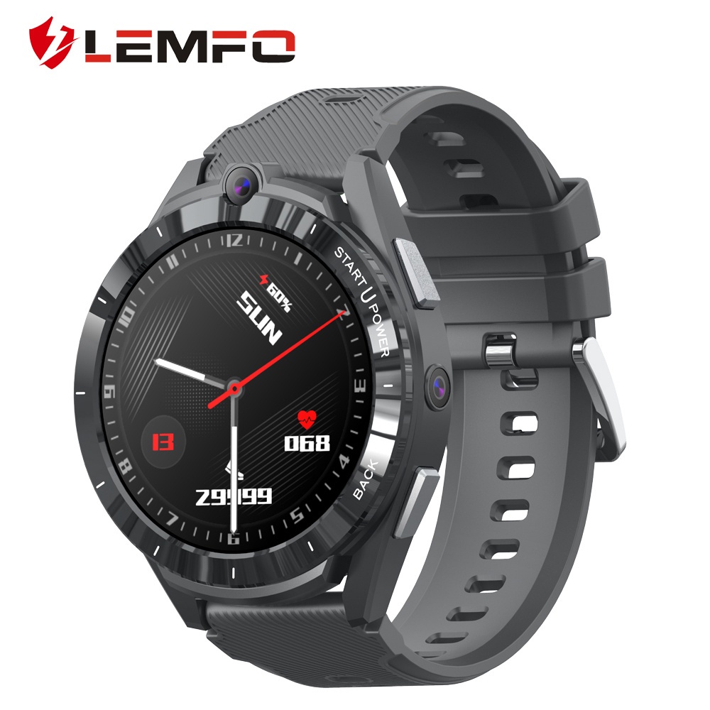 LEMFO Men Smart Watch 1.6 Inch HD Round Screen Lem16 6GB Ram 128Gb Rom