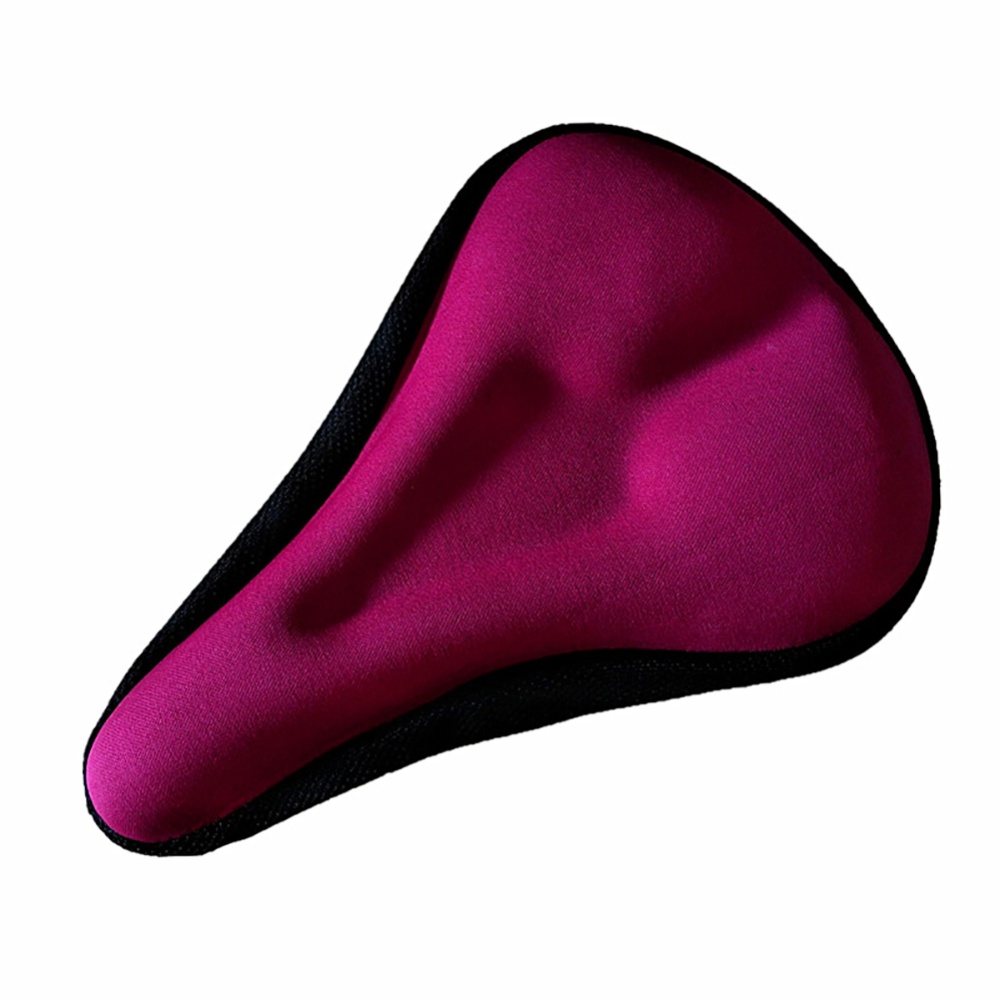 Bicycle Seat Cover Breathable Saddle Soft Thickened Cushion Cycling Gel Pad Pink_One size - Image 3