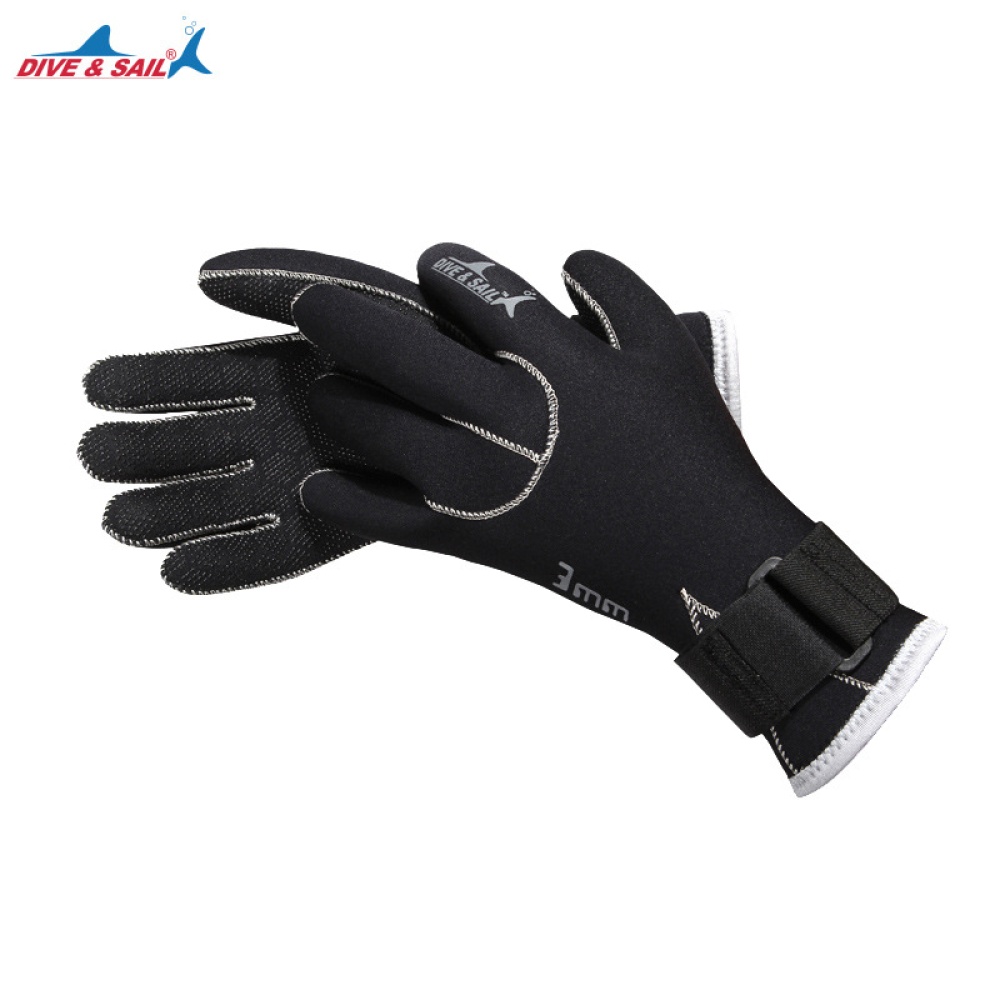 3mm Neoprene Diving Gloves for Swimming Keep Warm Anti-slip Wear-resistant Scuba Equipment black_S - Image 2