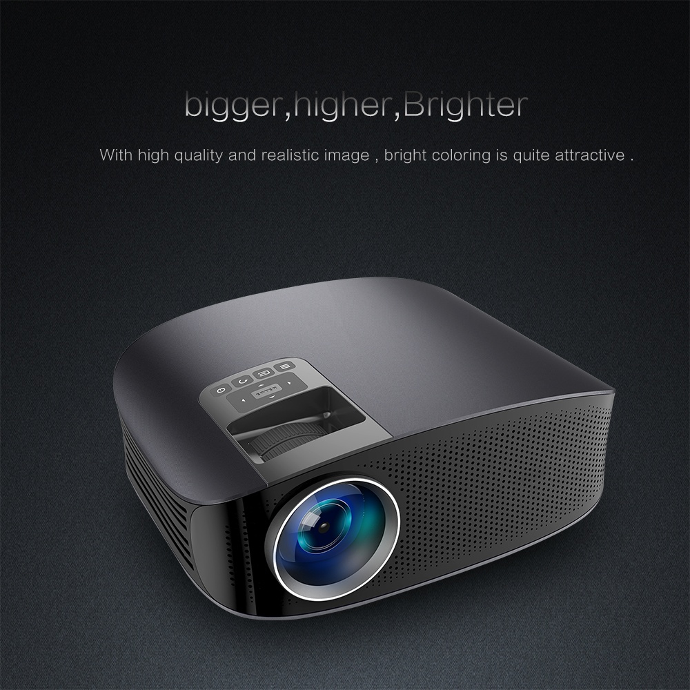 YG600 LCD LED Mini Projector 1080P Multi Screen Sync Display HDMI VGA USB Video Home Theatre black_EU Plug - Image 4