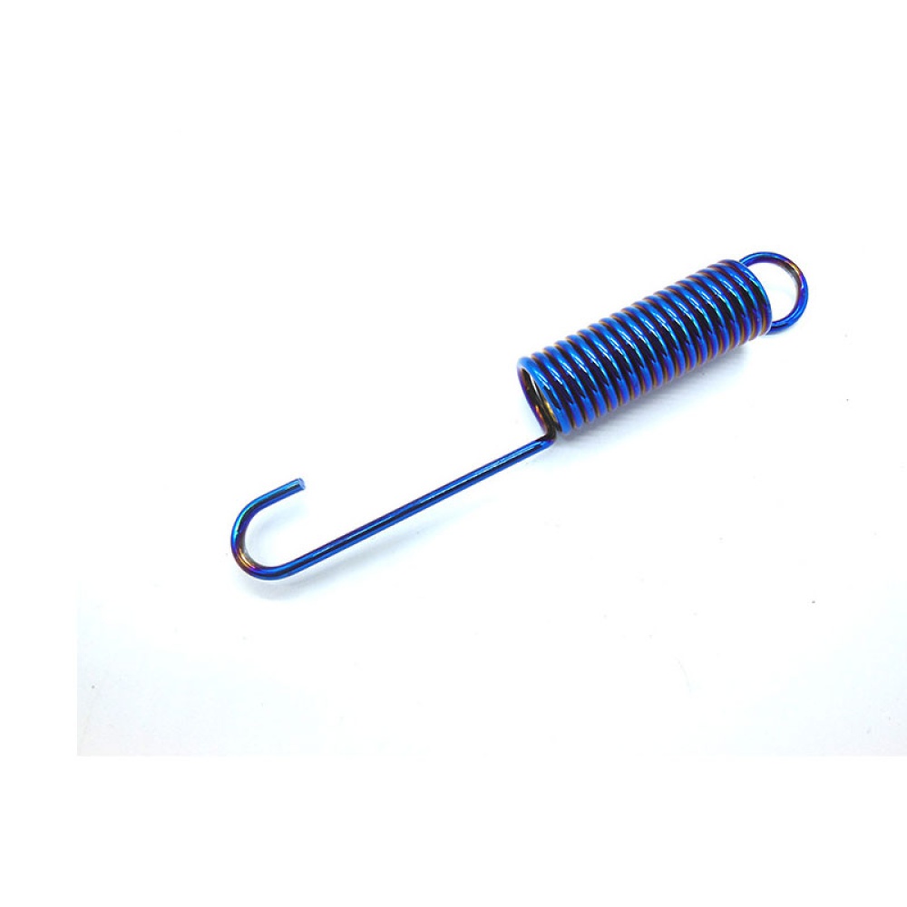 Motorcycle kickstand Electric Scooter Single Side Stand Leg refit pedal Electroplating temple [striped blue] - Image 2