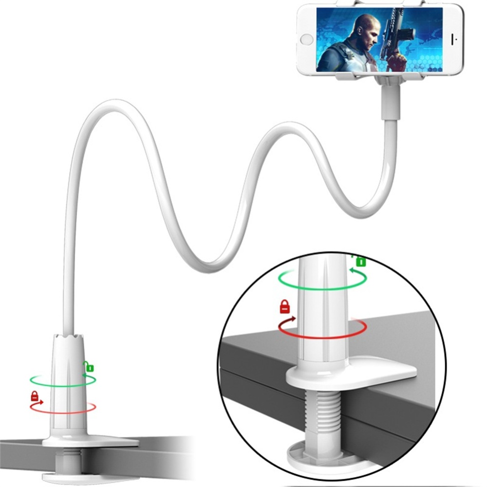 Adjustable Phone Holder Portable Flexible Lazy Bed Bracket Universal Desk Stand Mount black - Image 3