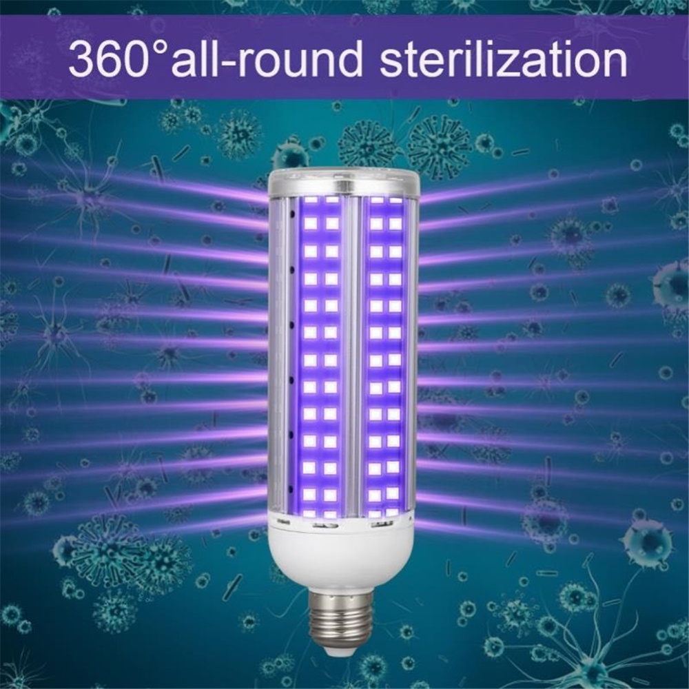 LED Germicidal Corn Lamp 60w Household Ultraviolet Remote Control Mite Removal Ozone Sterilization With remote control (110V) - Image 3